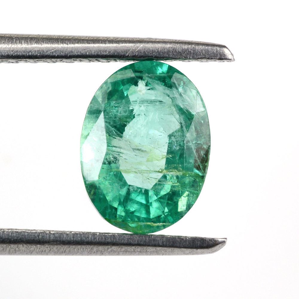 COLOMBIAN EMERALD CUT OVAL 8X6MM 1.40 Cts.