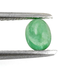 BRAZILIAN EMERALD OVAL CAB 5X4MM 0.40 Cts.