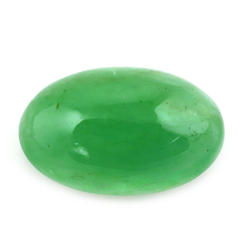 EMERALD OVAL CAB 14X9MM 5.20 Cts.