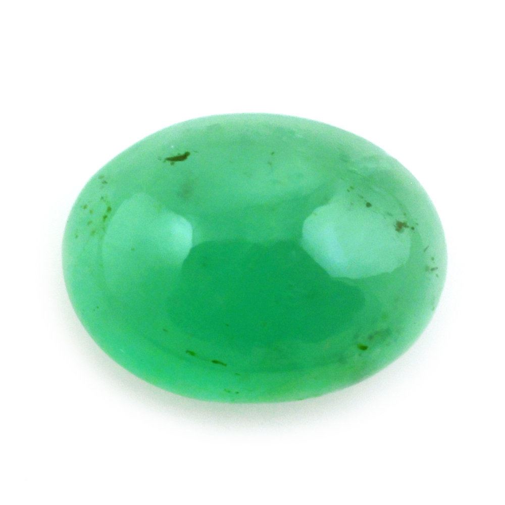 EMERALD OVAL CAB 12X9MM 4.10 Cts.