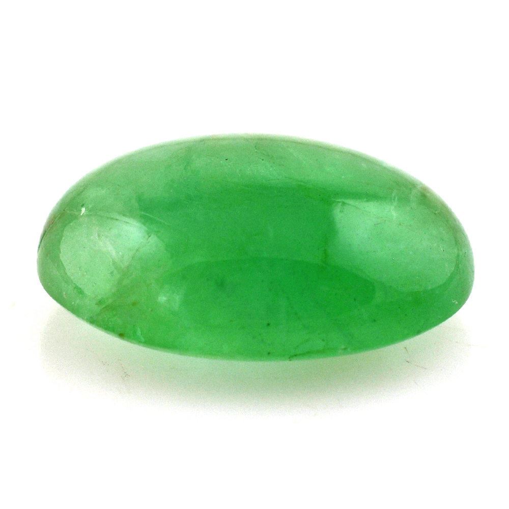 EMERALD OVAL CAB 14X10MM 5.45 Cts.