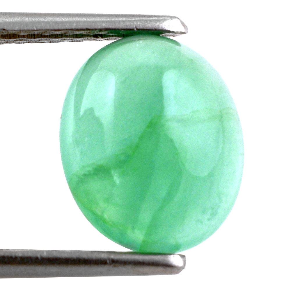 EMERALD OVAL CAB 11X9MM 3.10 Cts.