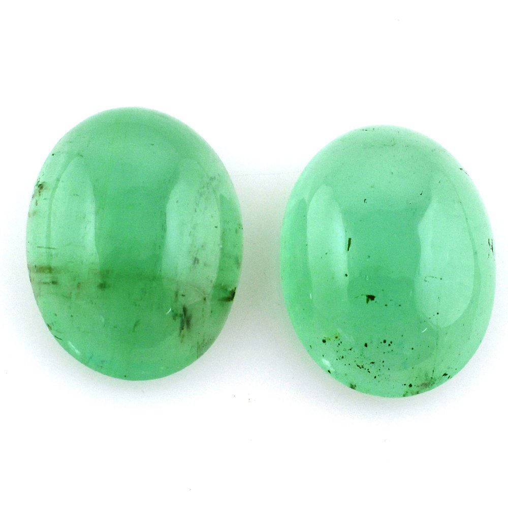 EMERALD OVAL CAB 13.50X10MM 5.10 Cts.