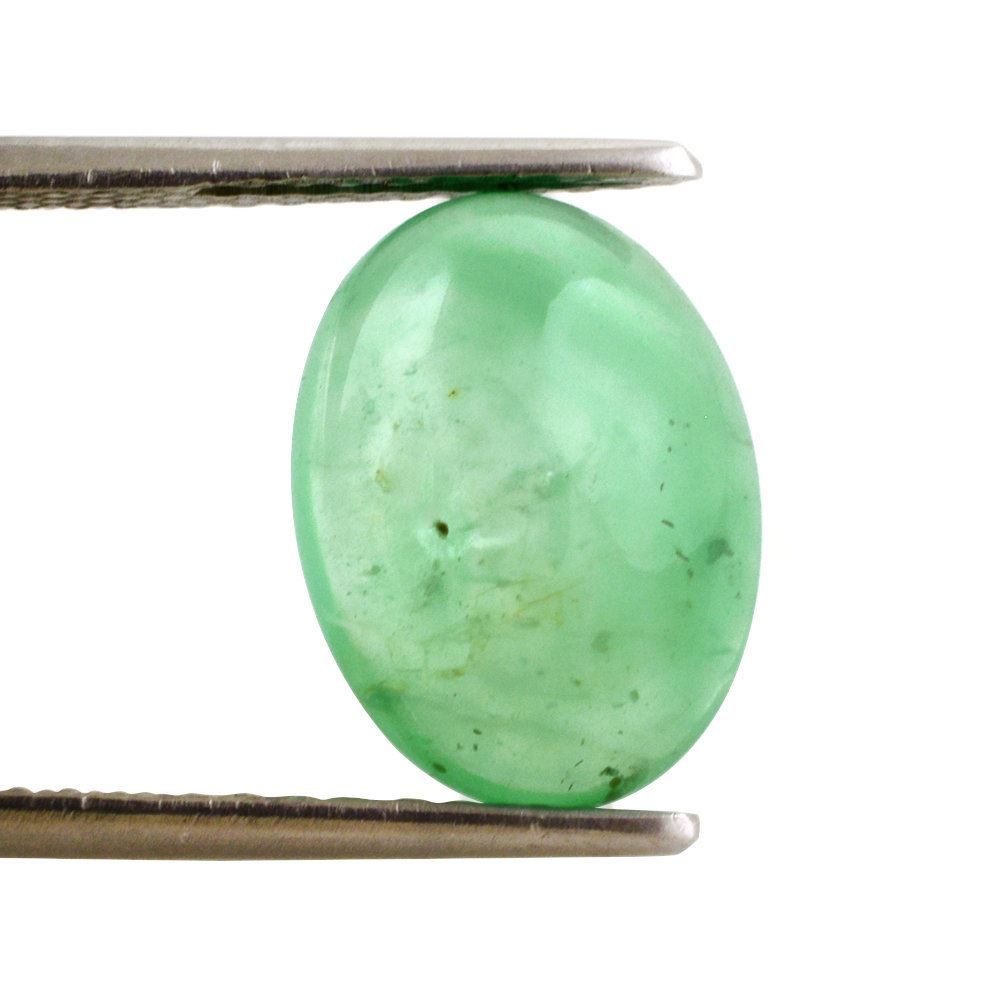 EMERALD OVAL CAB 14X10.50MM 5.75 Cts.
