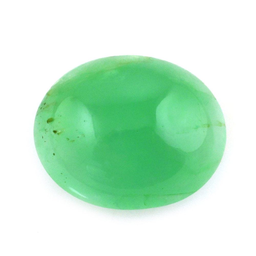 EMERALD OVAL CAB 12X10MM 4.25 Cts.