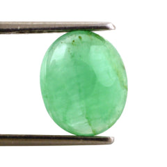 EMERALD OVAL CAB 12X10MM 4.25 Cts.