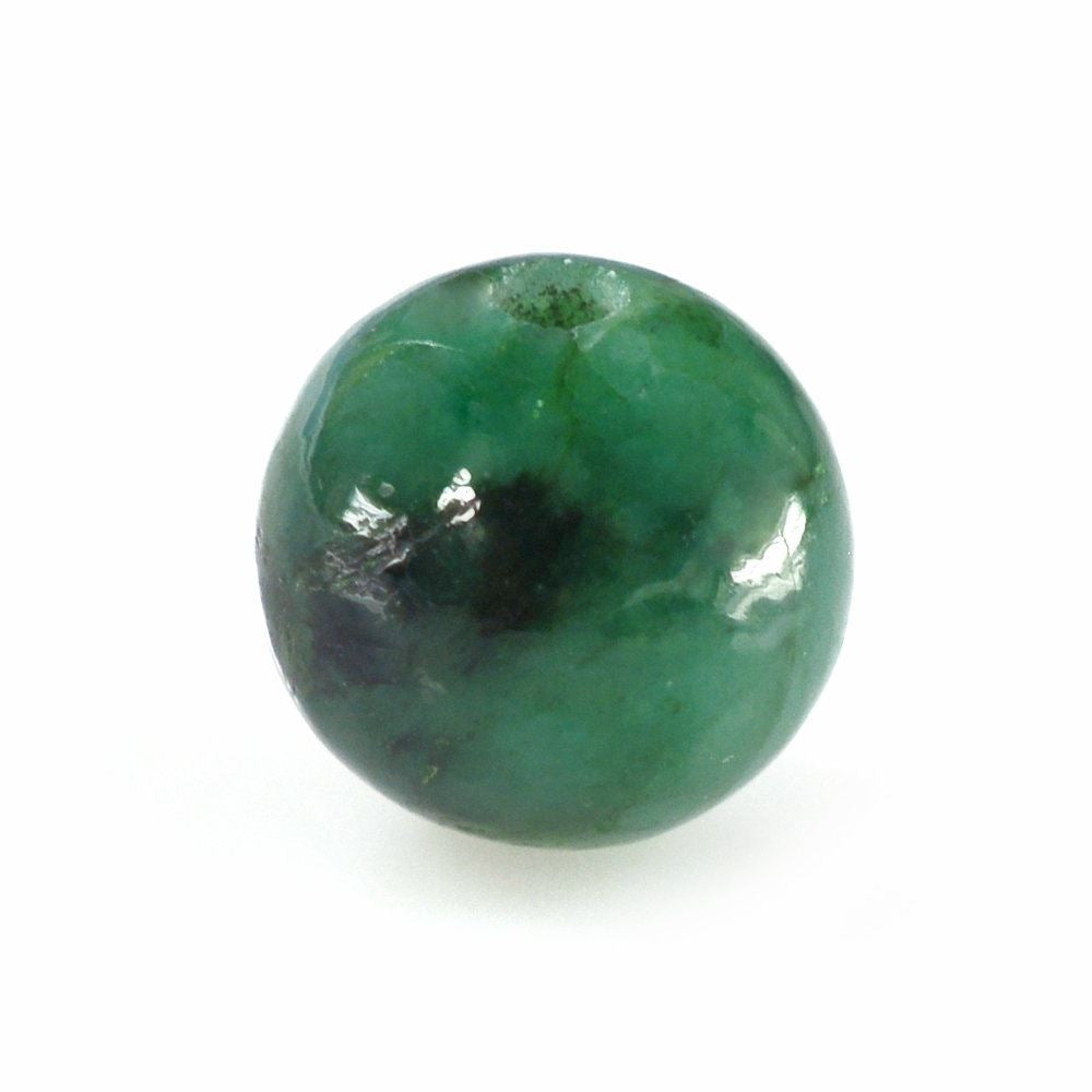 EMERALD PLAIN BALL (FULL DRILL) 8MM 3.70 Cts.