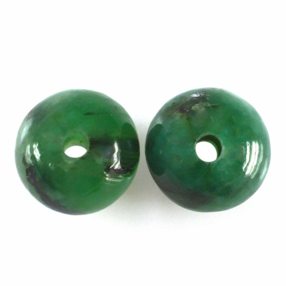 EMERALD PLAIN BALL (FULL DRILL) 8MM 3.70 Cts.