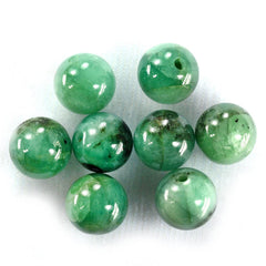 EMERALD PLAIN BALL (FULL DRILL) 10MM 7.30 Cts.