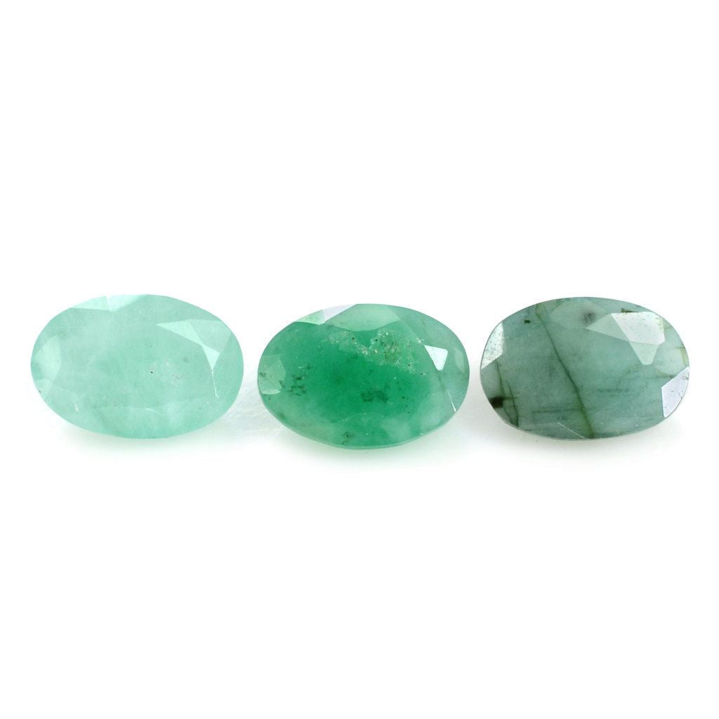 EMERALD (MEDIUM/OPAQUE) CUT OVAL 6X4MM 0.42 Cts.