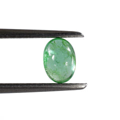 EMERALD OVAL CAB 6.50X4.50MM 0.68 Cts.