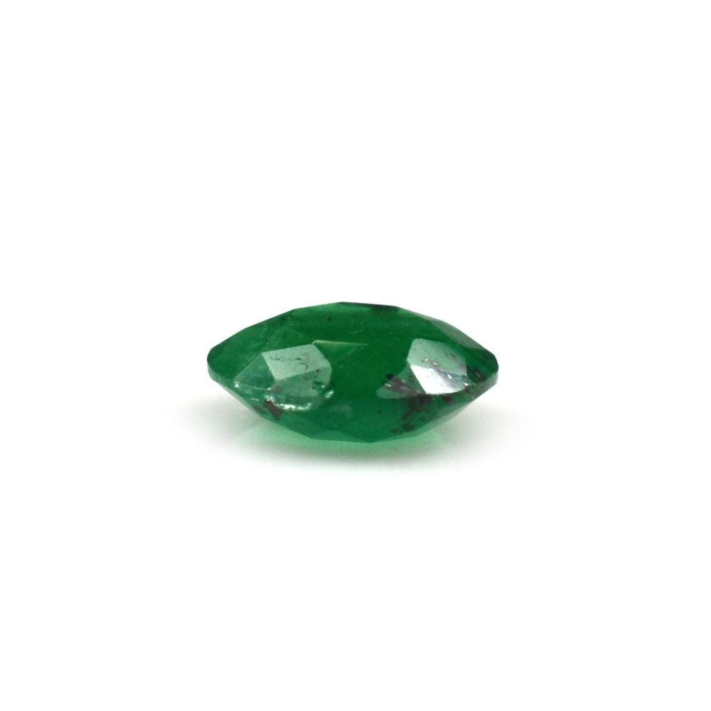 EMERALD BOTH SIDE TABLE CUT ROUND (DARK/SOME BLACK WHITE SPOTS) 5.50MM 0.47 Cts.