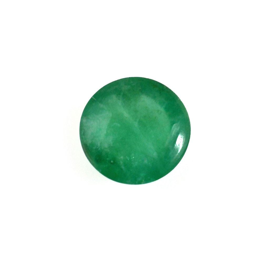 EMERALD ROUND CAB 6MM 0.95 Cts.