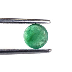 EMERALD ROUND CAB 6MM 0.95 Cts.