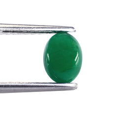 EMERALD OVAL CAB 8X6MM 1.35 Cts.