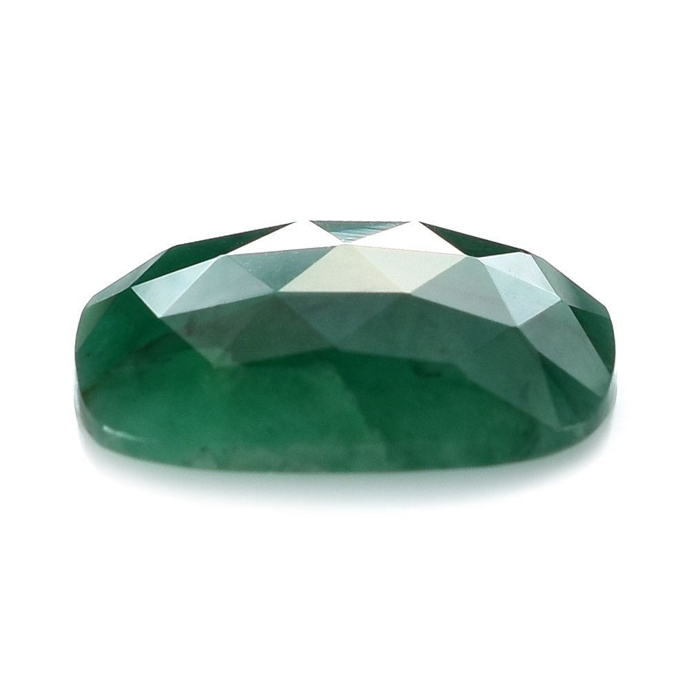 EMERALD ROSE CUT CUSHION CAB 17X17MM 9.25 Cts.