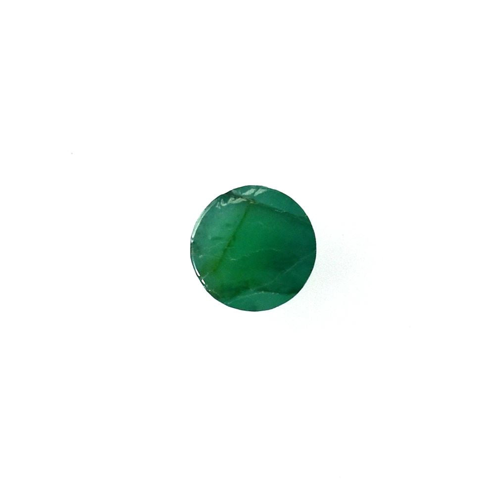 EMERALD PLAIN ROUND CAB (OPAQUE/SOME BLACK SPOTS) 3.00 MM 0.15 CTS