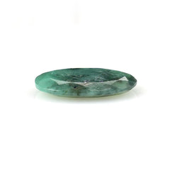 EMERALD BOTH SIDE TABLE CUT OVAL (DARK)(MANY BLACK/WHITE SPOT 3TH QUALITY) 18.00X13.00 MM 5.88 CTS