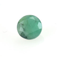 EMERALD STEP CUT MBACK SIDE ROUND (LIGHT)(OPAQUE VERY LOW 3TH QUALITY LIGHT SOME BLACK/WHITE SPOT) 6.00X6.00 MM 0.76 CTS