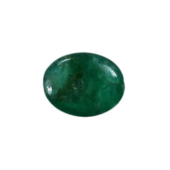 EMERALD OVAL CAB (TOP GREEN)(1ST QUALITY OPAQUE CLEAN) 7.00X5.50 MM 1.05 CTS