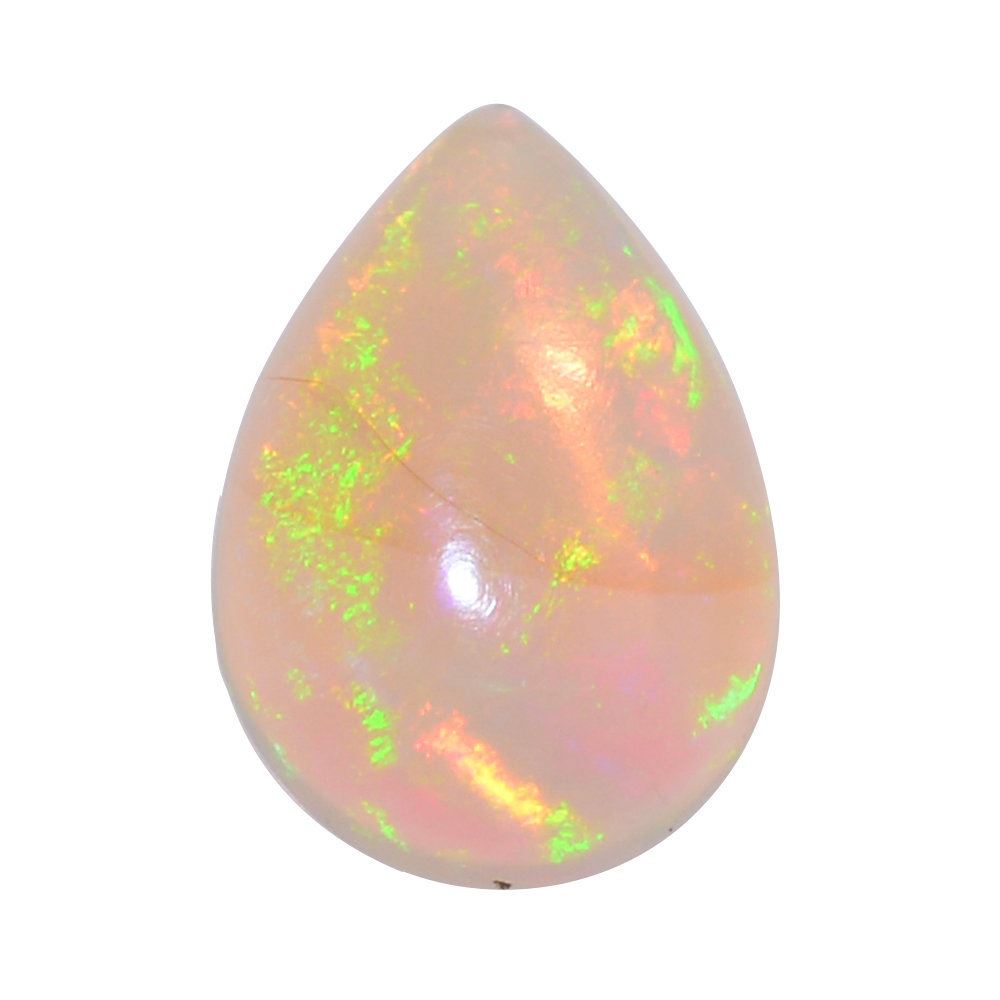 ETHIOPIAN OPAL PEAR CAB 10X7MM 1.14 Cts.