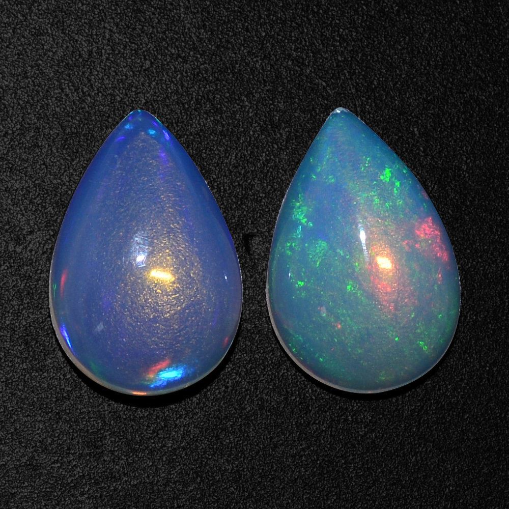 ETHIOPIAN OPAL PEAR CAB 9X6MM 0.76 Cts.