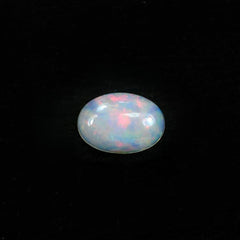 ETHIOPIAN OPAL PLAIN OVAL CAB (OFF WHITE MILKY/VERY LOW MULTI POWER) 6.00X4.00 MM 0.25 CTS