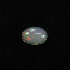 ETHIOPIAN OPAL PLAIN OVAL CAB (OFF WHITE TRANSPARENT/VERY LOW POWER) 6.00X4.00 MM 0.25CTS