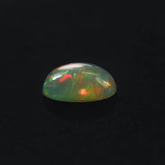 ETHIOPIAN OPAL PLAIN OVAL CAB (OFF WHITE MILKY/VERY LOW MULTI POWER) 8.00X6.00 MM 0.73 CTS