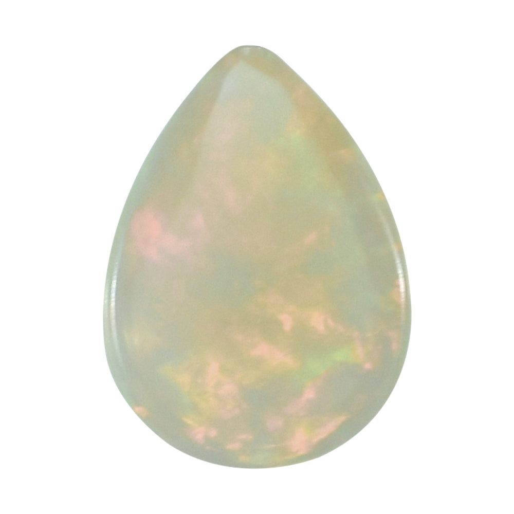 ETHIOPIAN (MILKY) (MIX POWER) PLAIN PEAR CAB 10.00X7.00MM  1.04 Cts.