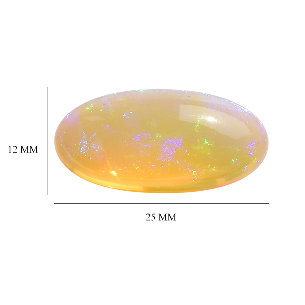 ETHIOPIAN OPAL PLAIN OVAL CAB 25.00X12.00 MM 13.20 Cts.