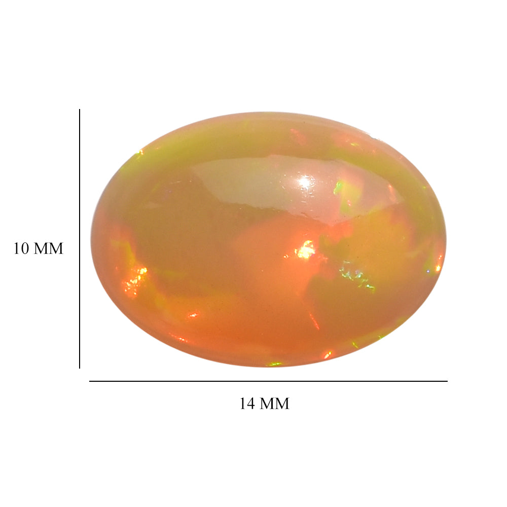 ETHIOPIAN OPAL PLAIN OVAL CAB 14.00X10.00 MM 4.10 Cts.