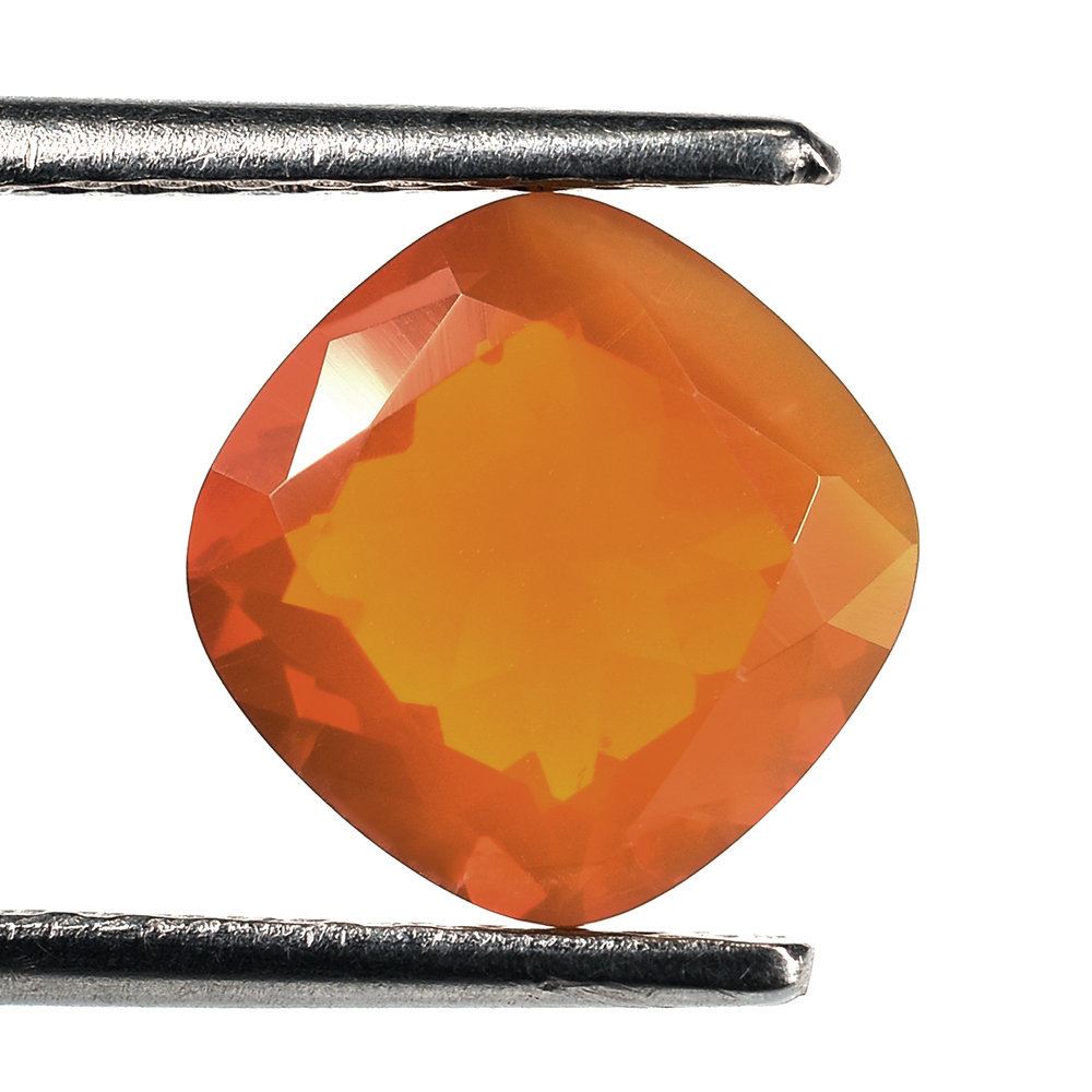 AMERICAN FIRE OPAL CUT CUSHION (SI) 9MM 2.18 Cts.