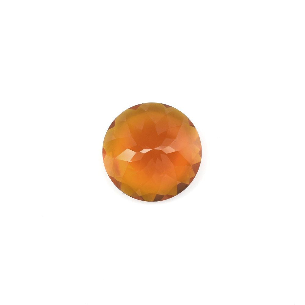 AMERICAN FIRE OPAL CUT ROUND 12MM 3.97 Cts.