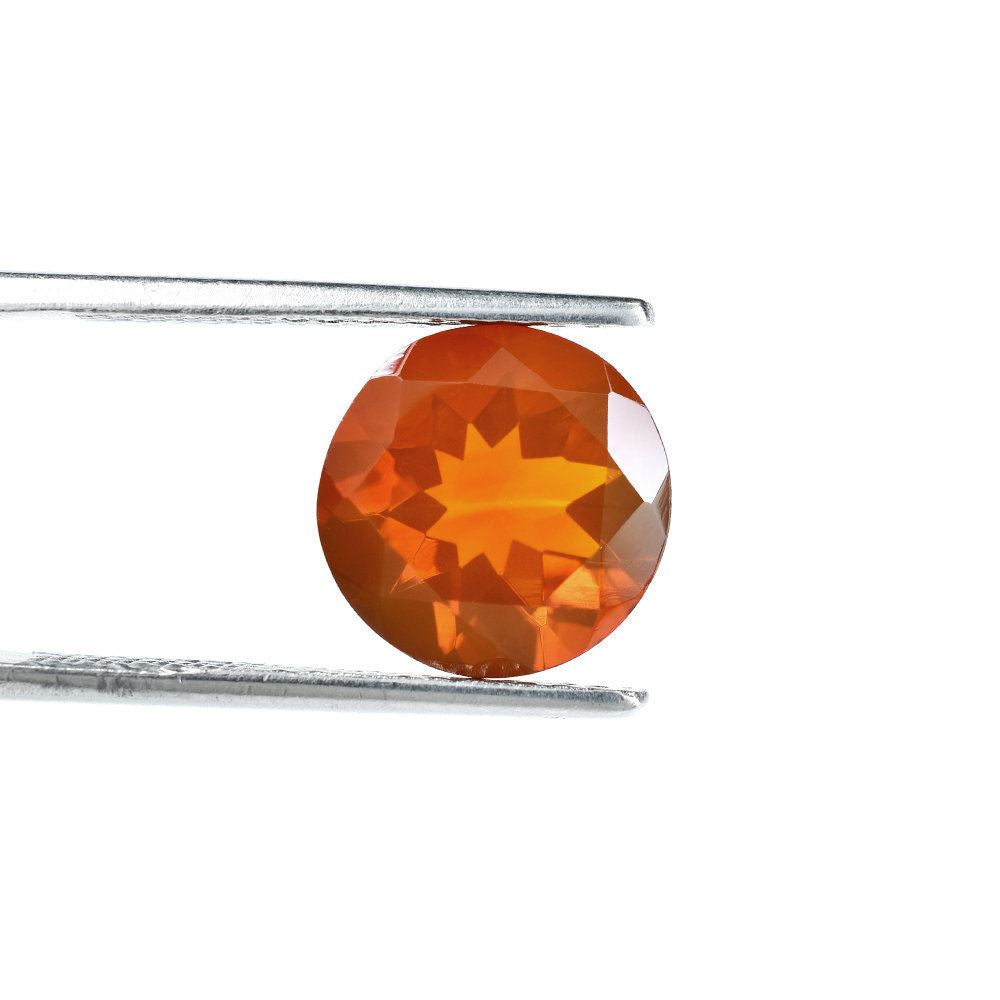 AMERICAN FIRE OPAL CUT ROUND 11MM 3.25 Cts.