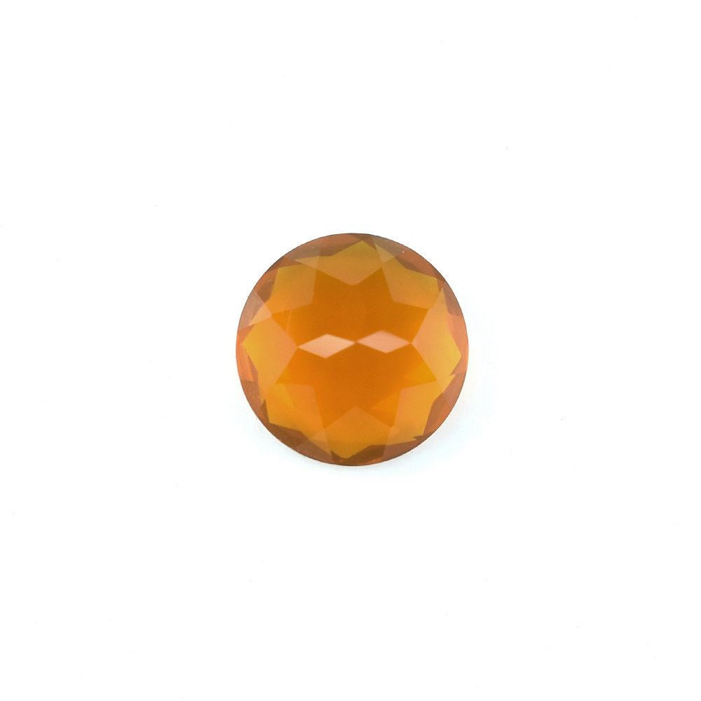 AMERICAN FIRE OPAL CUT ROUND 8MM 1.41 Cts.