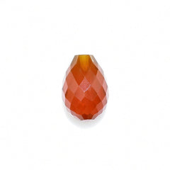 AMERICAN FIRE OPAL FACETED DROPS (HALF DRILL) 10X7MM 2.65 Cts.