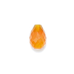 AMERICAN FIRE OPAL FACETED DROPS (HALF DRILL) 10X7MM 2.8 Cts.