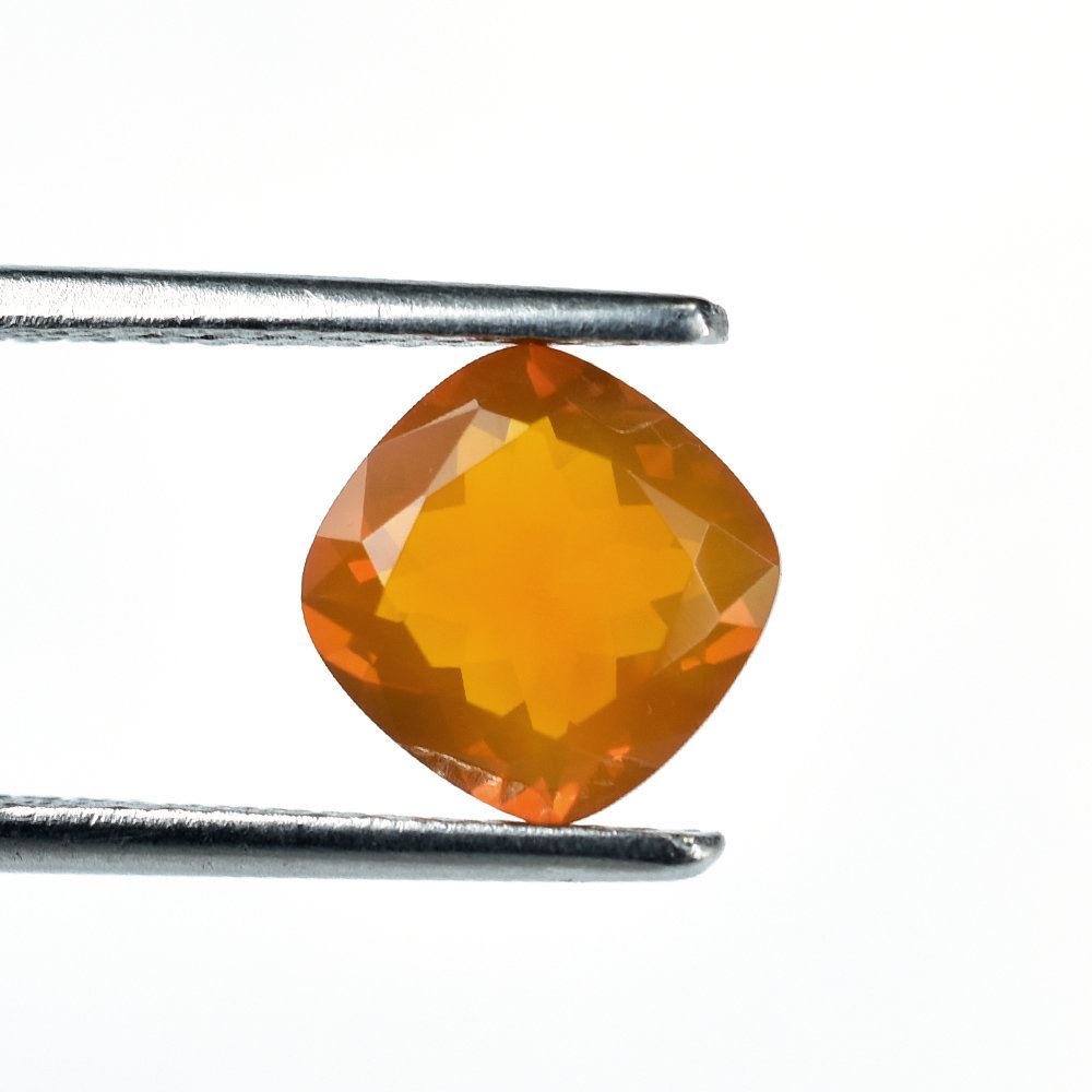 AMERICAN FIRE OPAL CUT CUSHION 8MM 1.5 Cts.