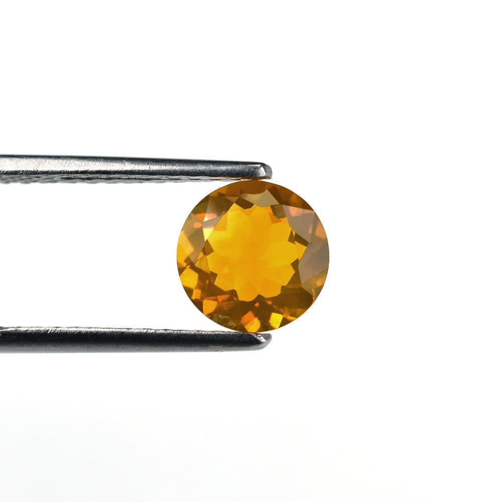 AMERICAN FIRE OPAL CUT ROUND 8MM 1.33 Cts.