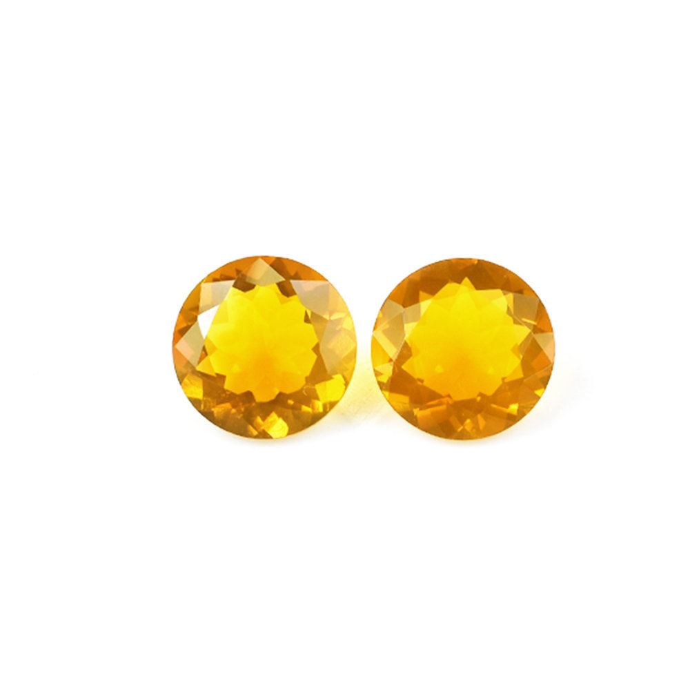 AMERICAN FIRE OPAL CUT ROUND 8MM 1.33 Cts.