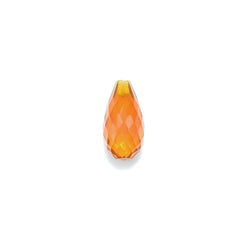 AMERICAN FIRE OPAL FACETED DROPS (HALF DRILL) 14X7MM 3.73 Cts.