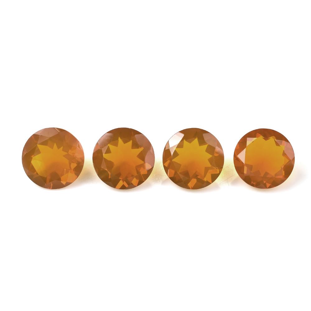 AMERICAN FIRE OPAL CUT ROUND 11MM 3.19 Cts.