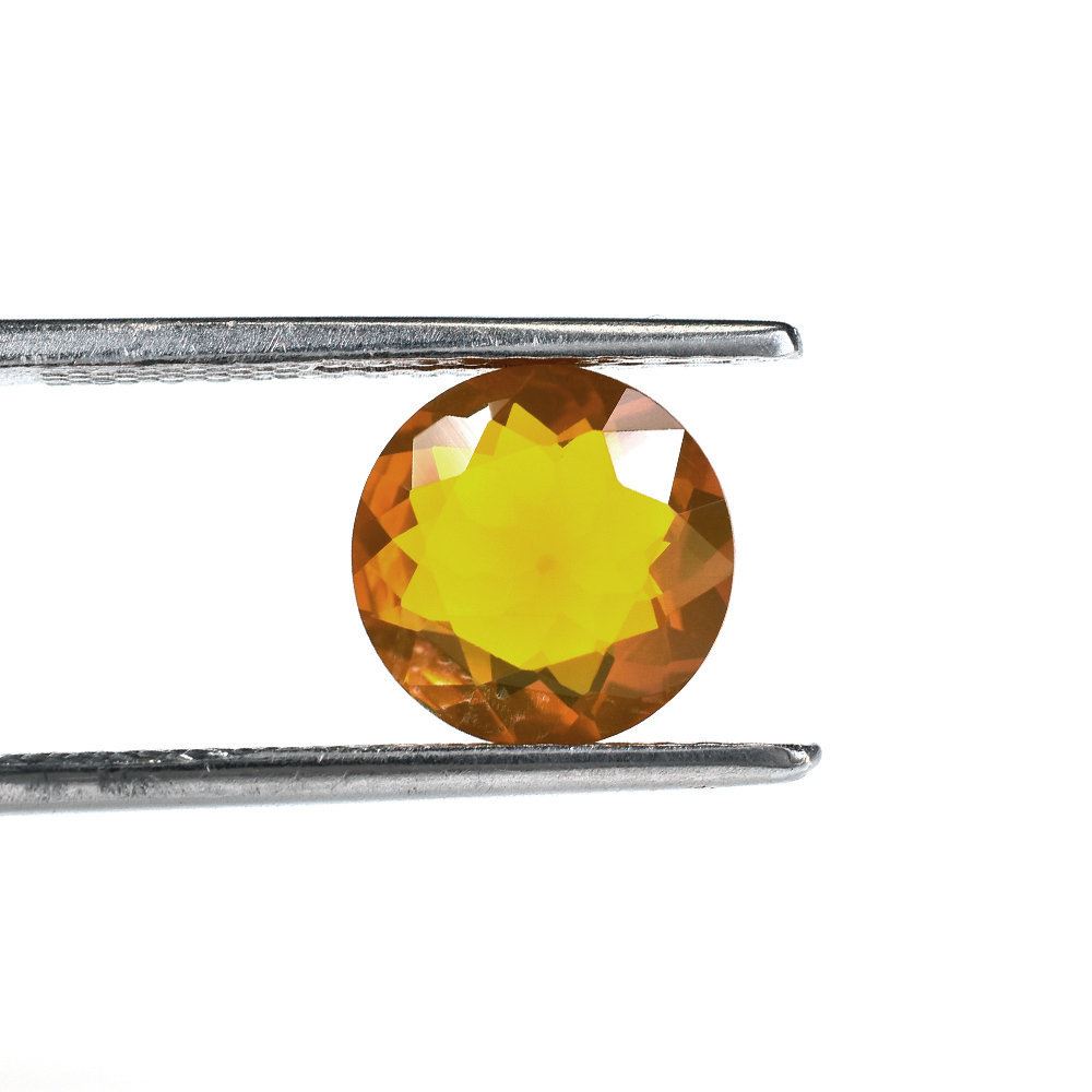 AMERICAN FIRE OPAL CUT ROUND 9MM 1.82 Cts.