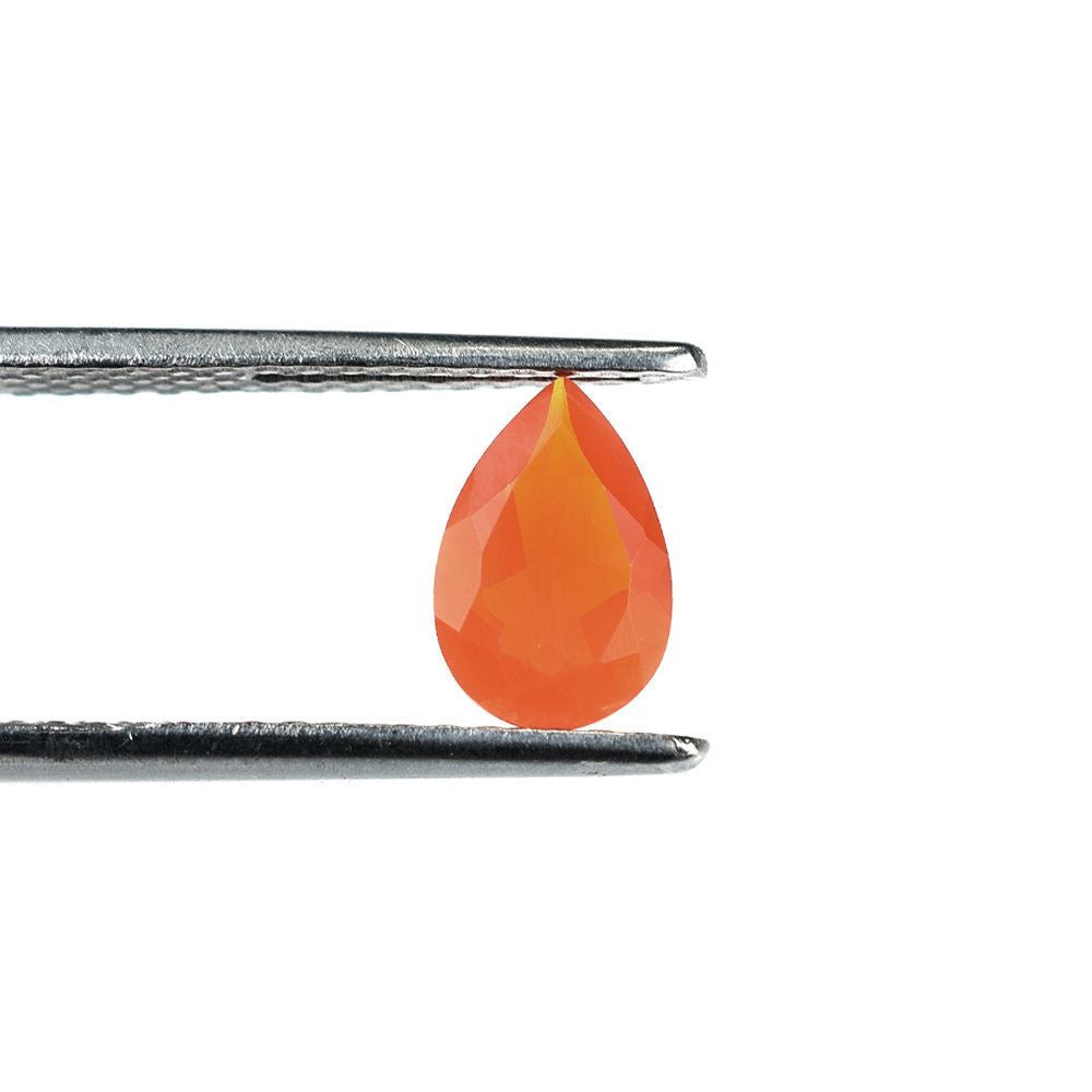 MEXICAN FIRE OPAL CUT PEAR 9X6MM 0.85 Cts.