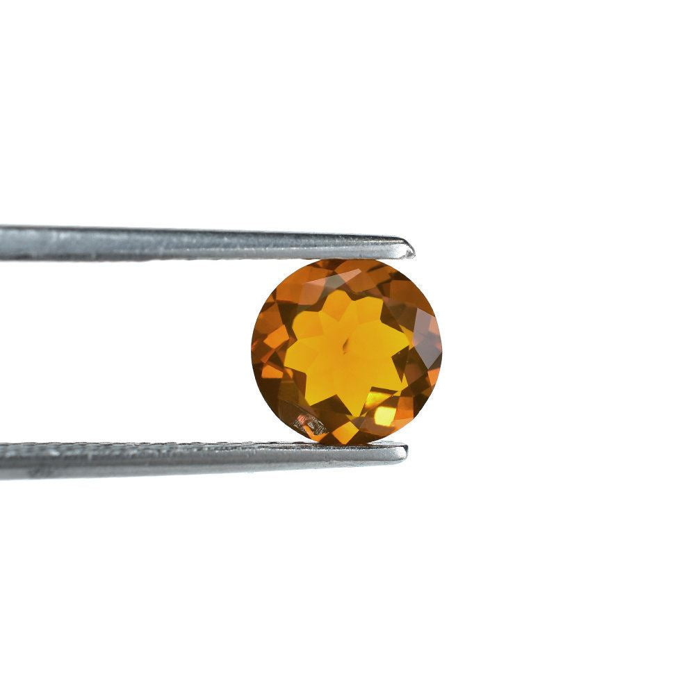 AMERICAN FIRE OPAL CUT ROUND 8MM 1.25 Cts.