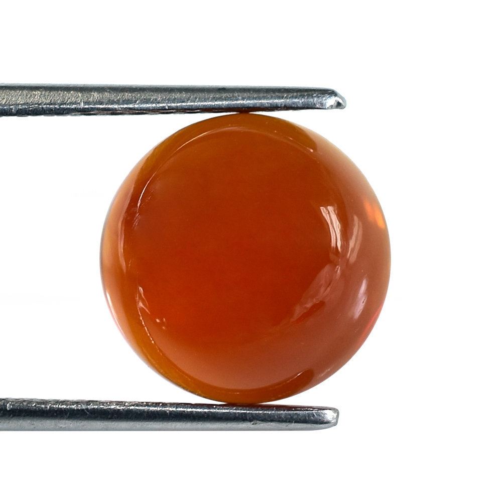 OREGON FIRE OPAL ROUND CAB 12MM 5.42 Cts.