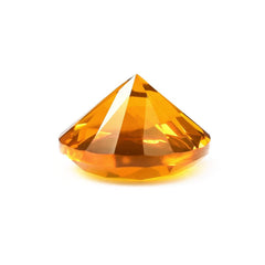OREGON FIRE OPAL DIAMOND CUT ROUND 10MM 2.66 Cts.