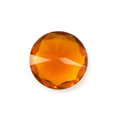 OREGON FIRE OPAL DIAMOND CUT ROUND 8MM 1.32 Cts.