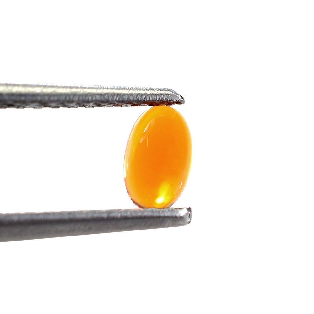 AMERICAN FIRE OPAL PLAIN OVAL CAB 5X3MM 0.18 Cts.